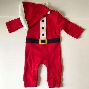 2PC. Santa NB Pajama with Hat NEW